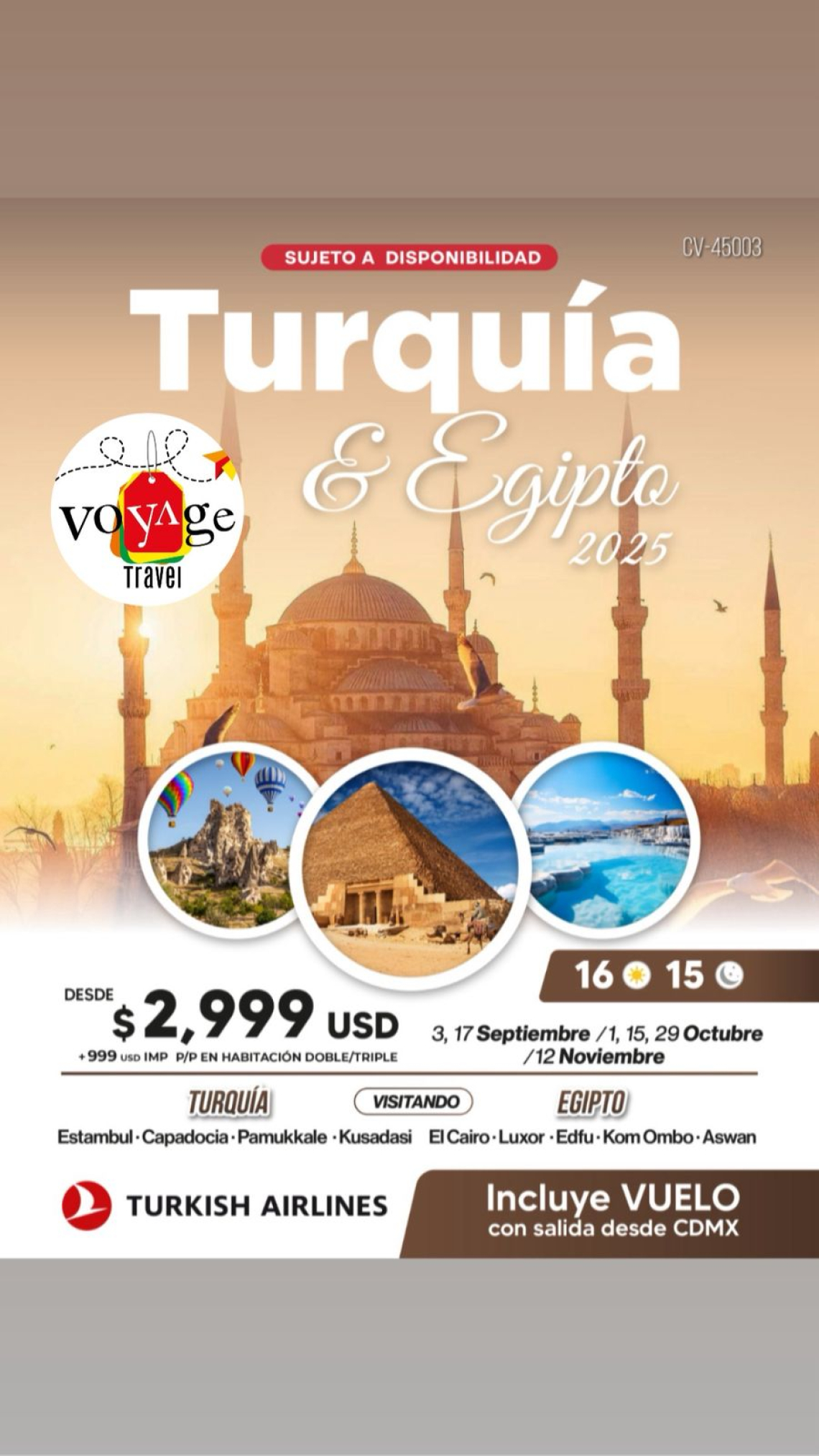 TURQUIA & EGIPTO 2025